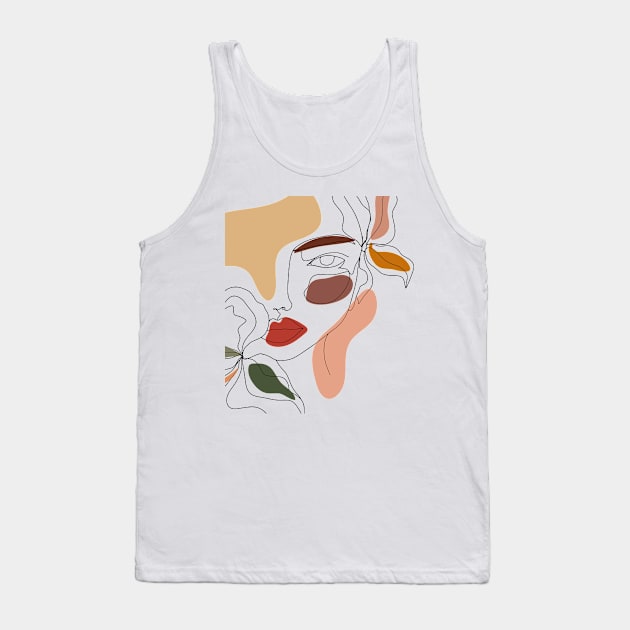 Beautiful Face Tank Top by NJORDUR